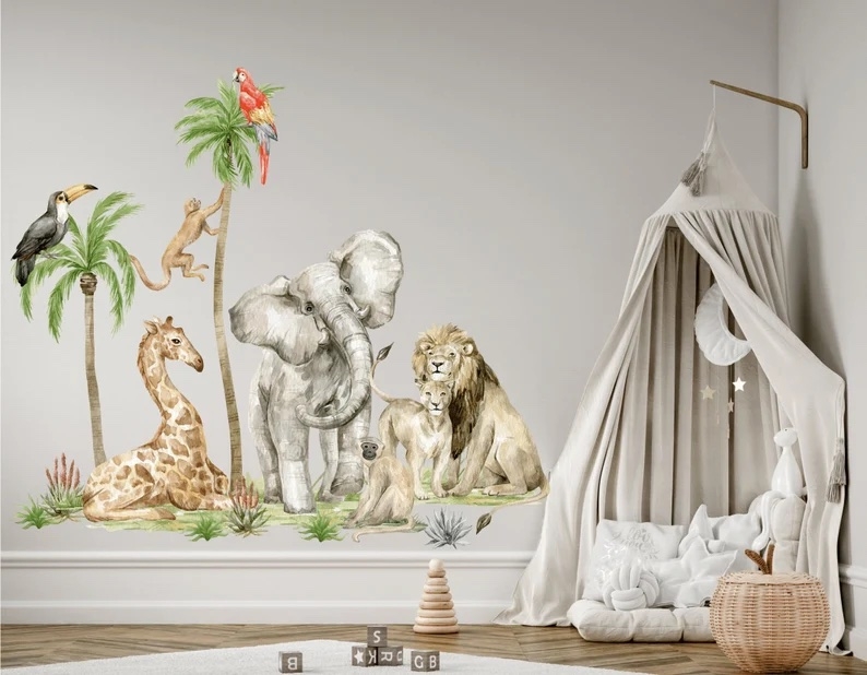 Wandtattoo - Tropische Tiere / 02