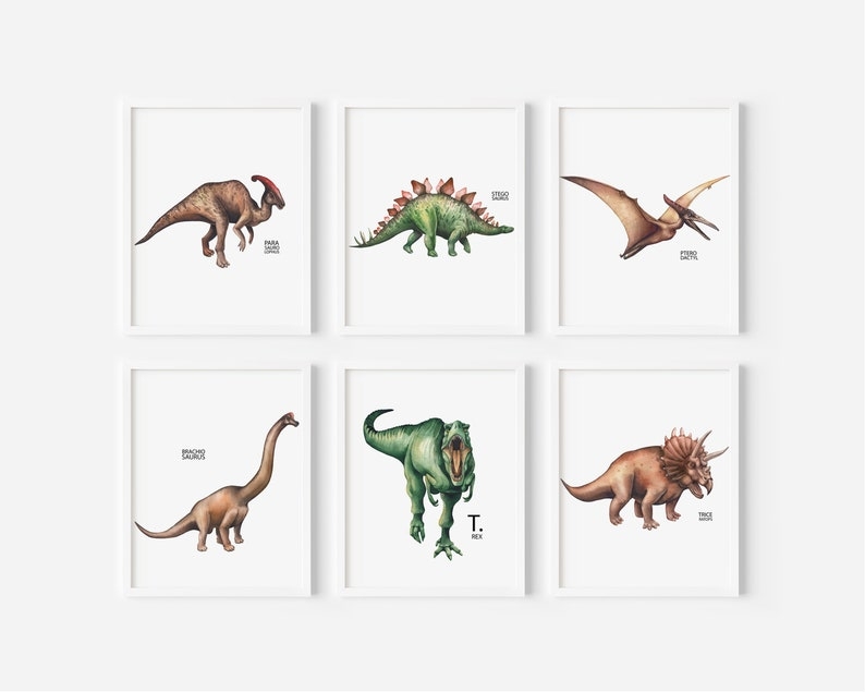 Poster - Dinosaurier / 6er-Set