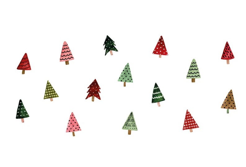 Wandtattoo - Weihnachtsbäume / 02