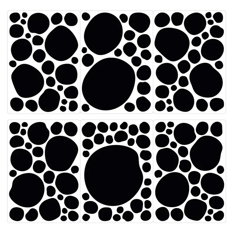 Wandtattoo - Punkte / Schwarz / 100 Stück