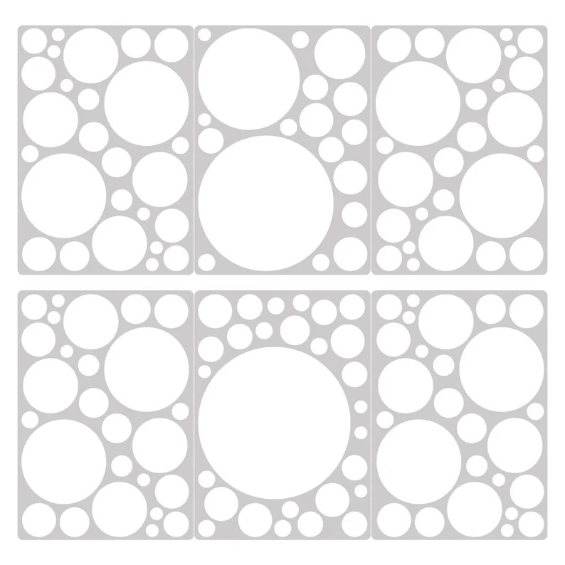 Wandtattoo - Punkte / Weiß / 100 Stück / 03