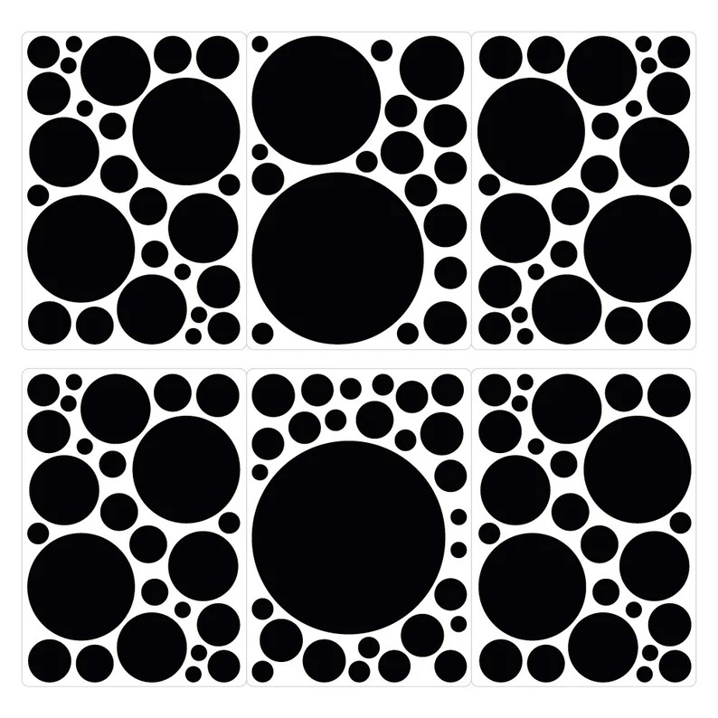 Wandtattoo - Punkte / Schwarz / 100 Stück / 04