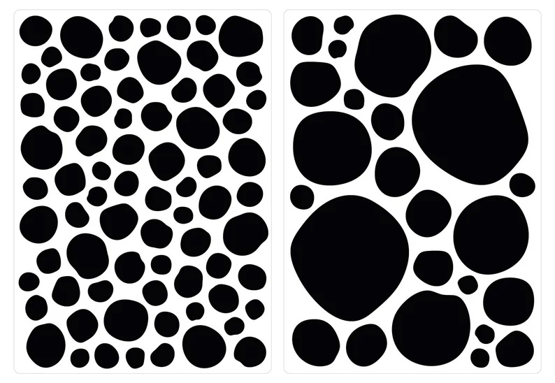 Wandtattoo - Punkte / Schwarz / 100 Stück / 02