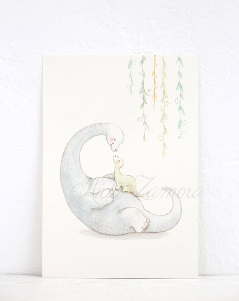 Poster - Dinosaurier / Mutter und Kind