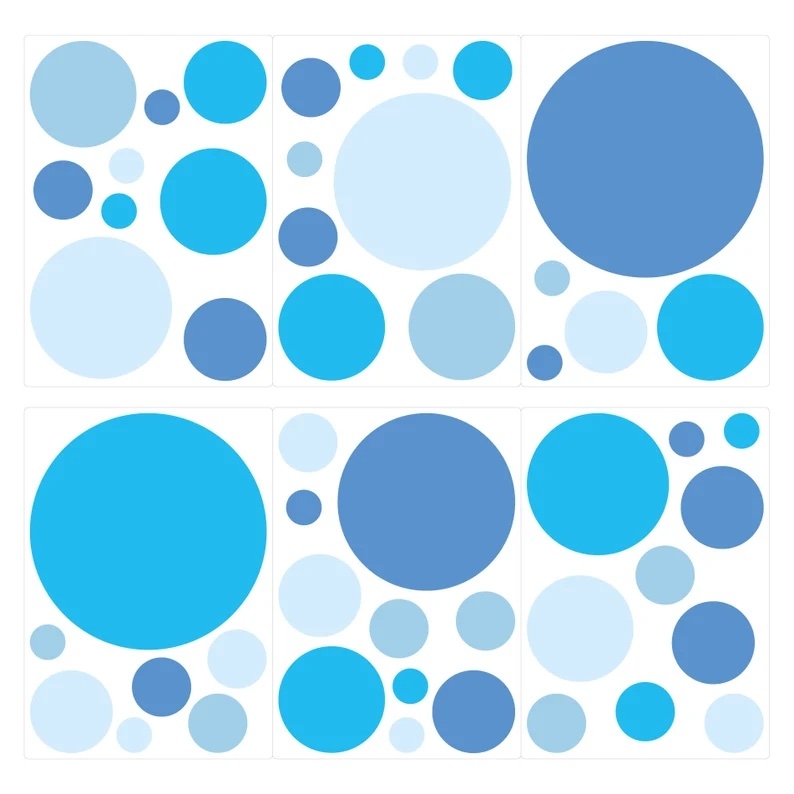 Wandtattoo - Punkte / Blaues