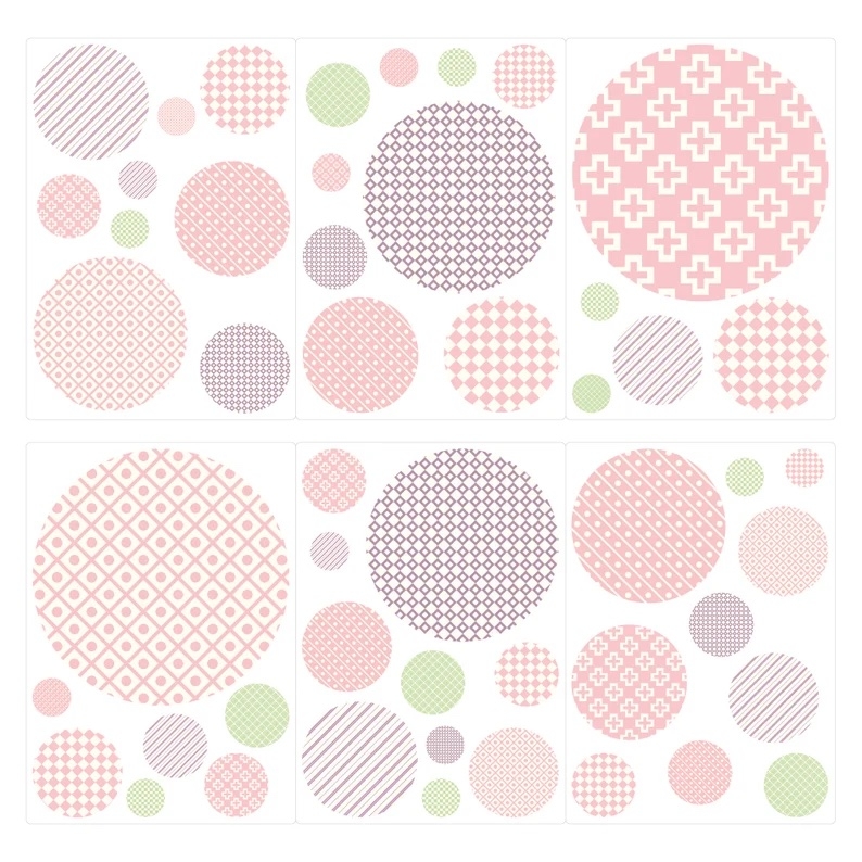 Wandtattoo - Punkte / Rosa Muster 02