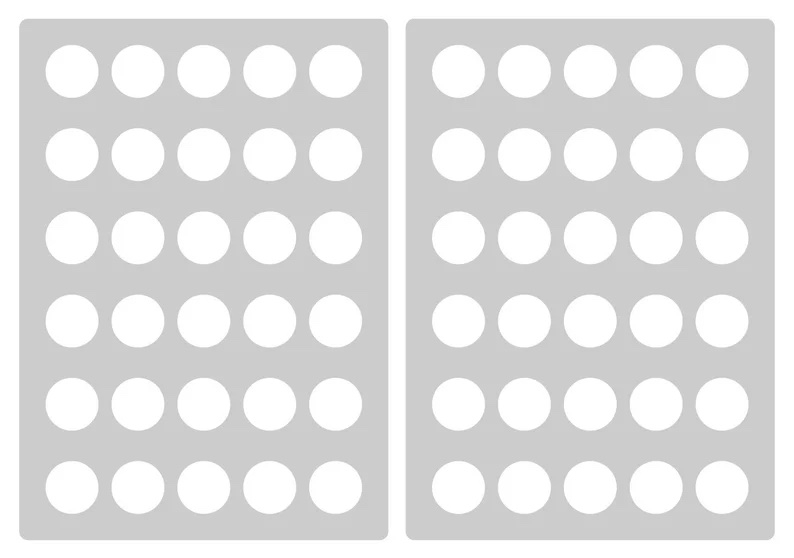 Wandtattoo - Punkte / Weiß / 03