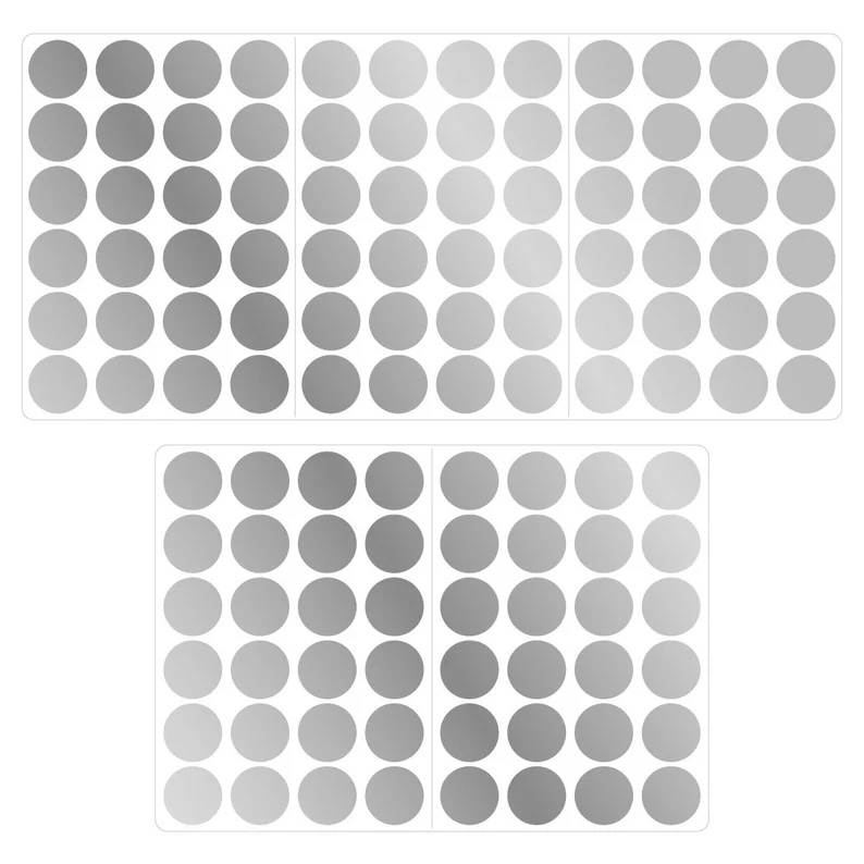 Wandtattoo - Punkte / Silber matt / 03