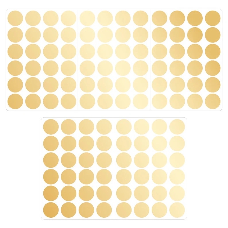 Wandtattoo - Punkte / Goldmatt / 04