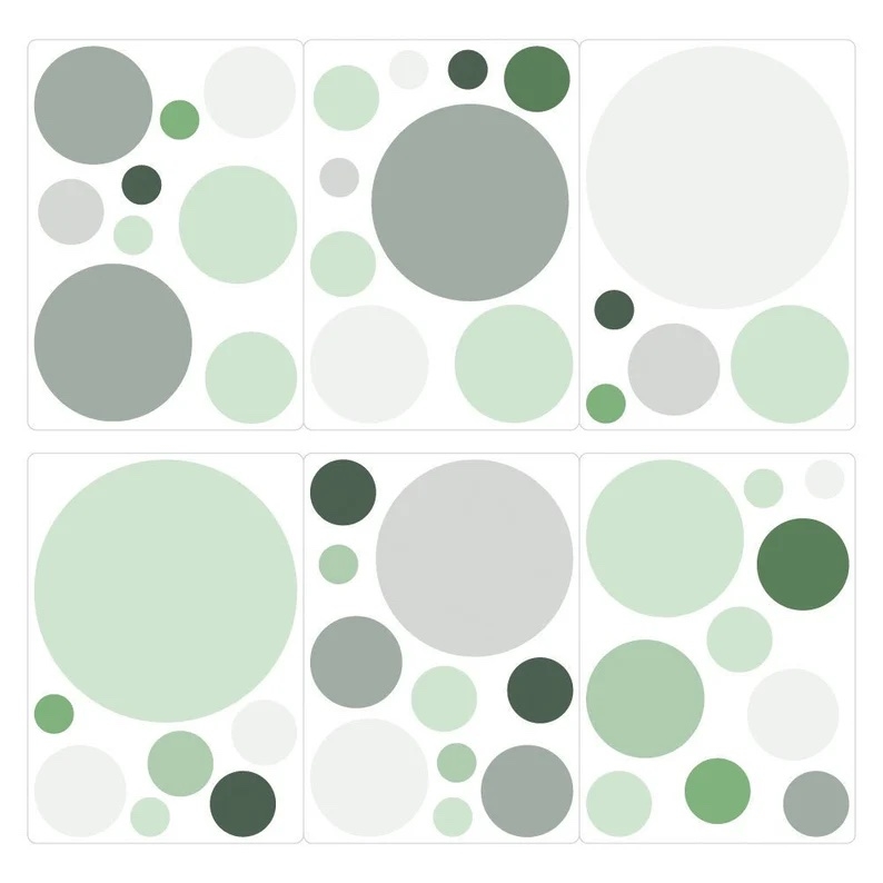 Wandtattoo - Punkte / Spa-Grün / 02