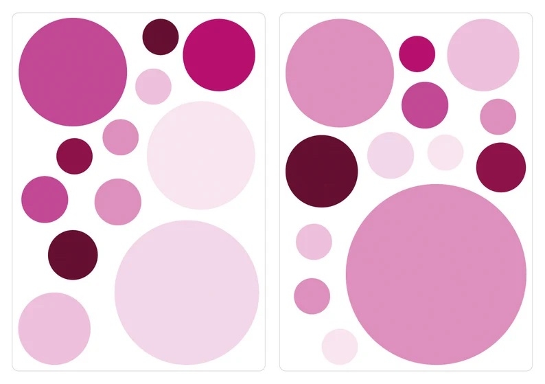 Wandtattoo - Punkte / Orchidee / 02