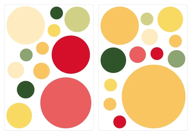 Wandtattoo - Punkte / Mango