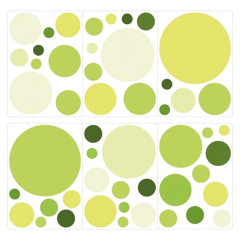 Wandtattoo - Punkte / Frucht Grün