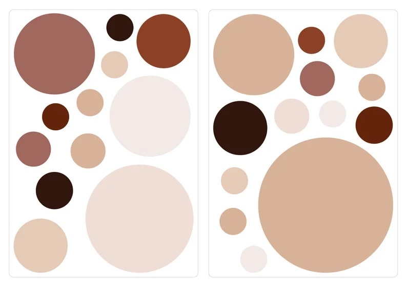 Wandtattoo - Punkte / Macchiato / 02