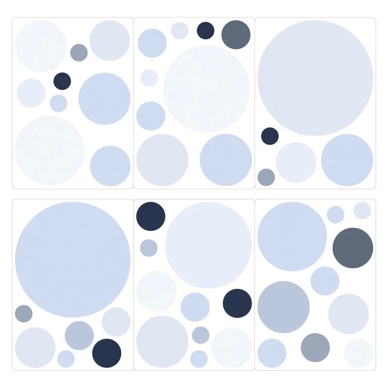 Wandtattoo - Punkte / Denim