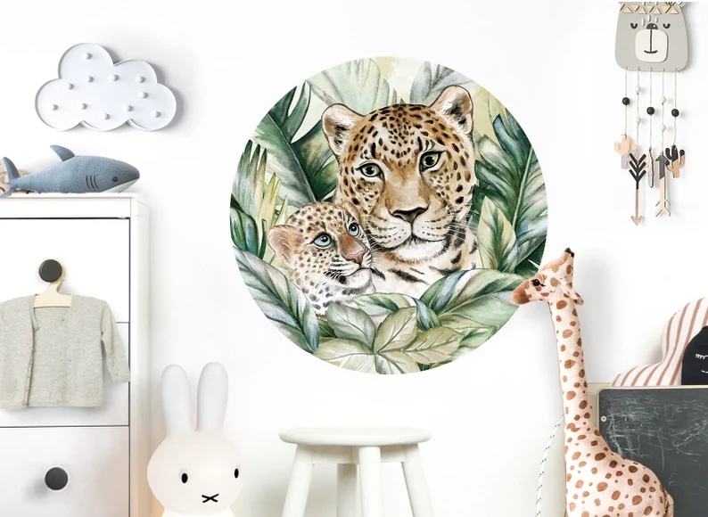 Wandtattoo - Jaguar / Kreis