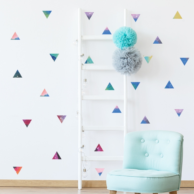 Wandtattoo - Bunte Dreiecke