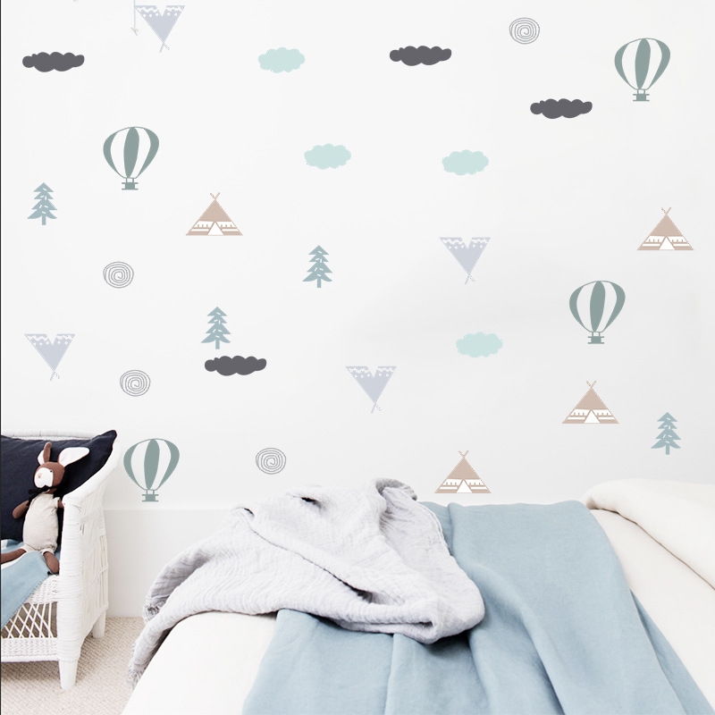 Wandtattoo - Heißluftballon