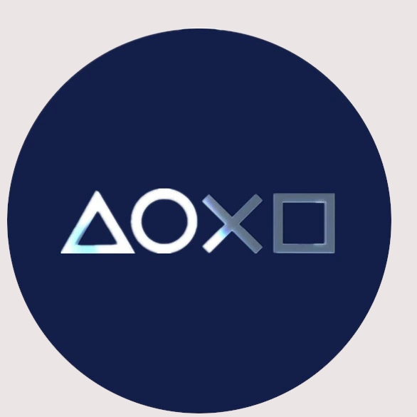 Wandtattoo - Spielsymbole / Blau / Runde