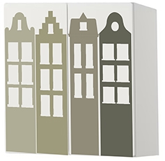 WANDTATTOO - GRÜNE HÄUSER