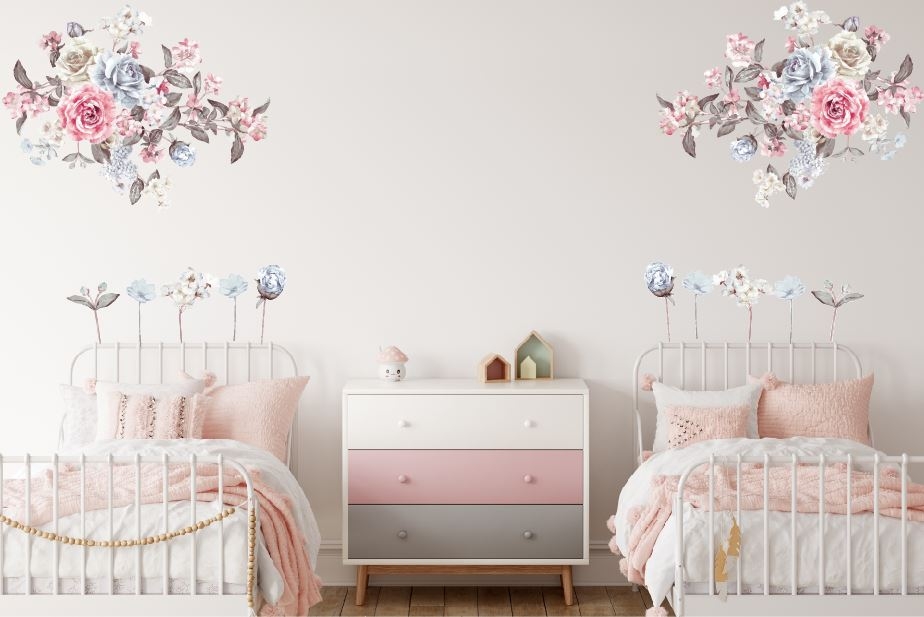 Wandtattoo - Blumenwiese XL