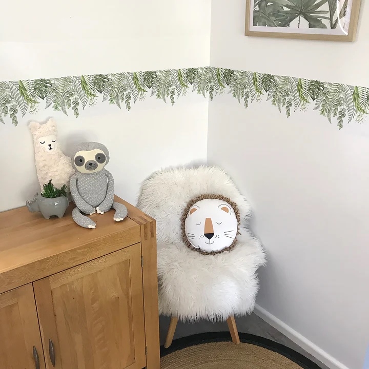 Wandtattoo - Grün / Grenze