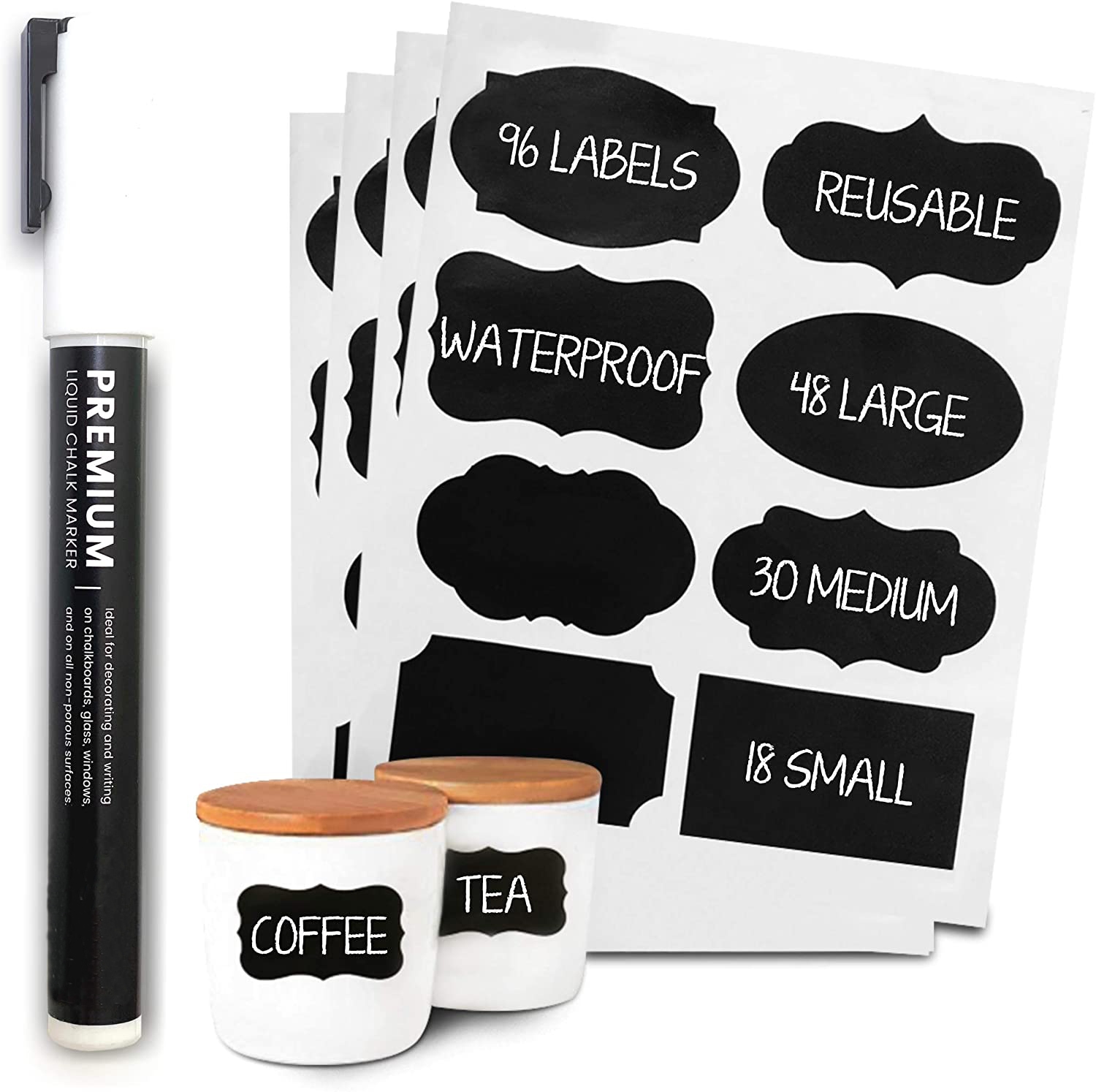 Premium Tafeletiketten Selbstklebend 104 Stck