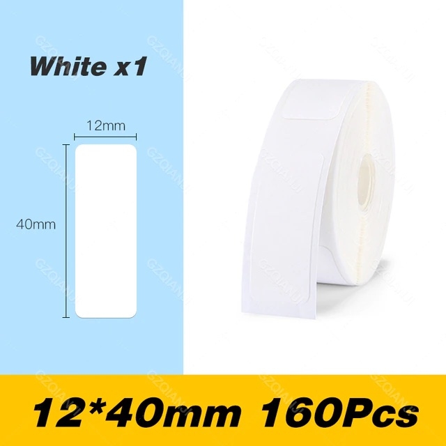 Niimbot-Etikett für D101/110 / 12 x 40 mm / Verschiedene Farben