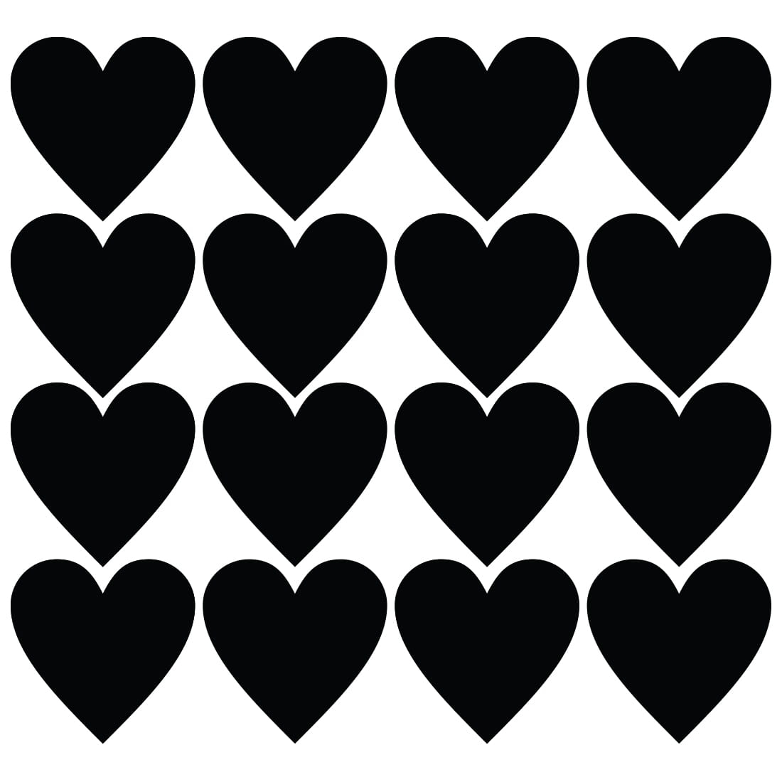 Wandtattoo - Herzen / Groß