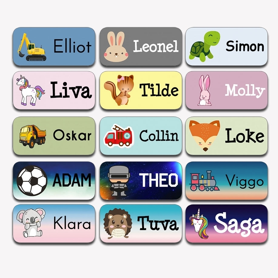 100 Stck Namensaufkleber für kleidung