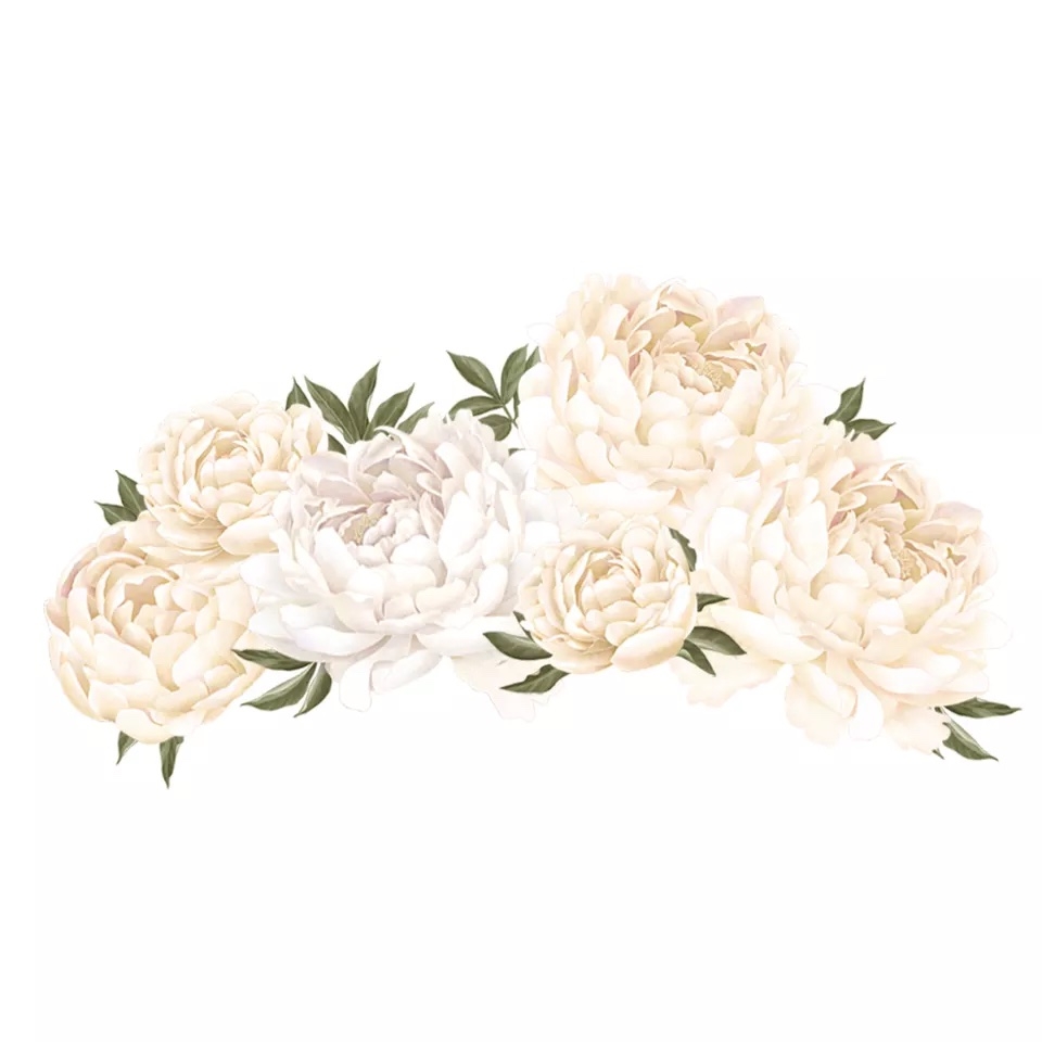 Wandtattoo - Reim Pfingstrose