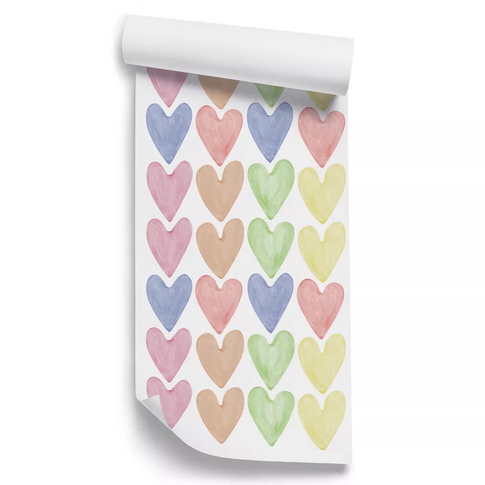 Wandtattoo - Herz / Mehrfarbig