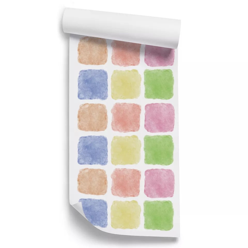 Wandtattoo - Quadratisch / Mehrfarbig