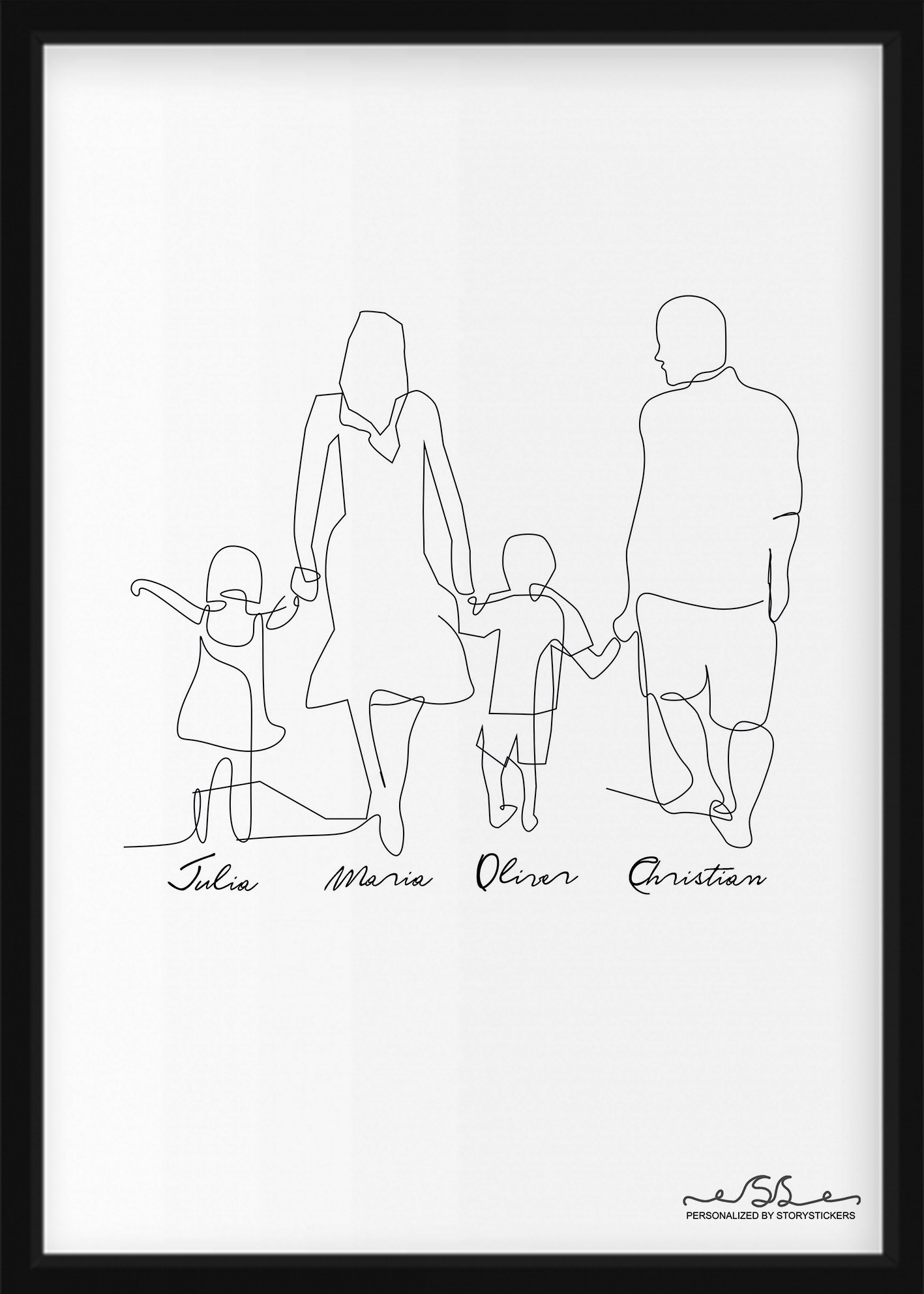 Poster - Familie / Zwei Kinder / Sohn und Tochter