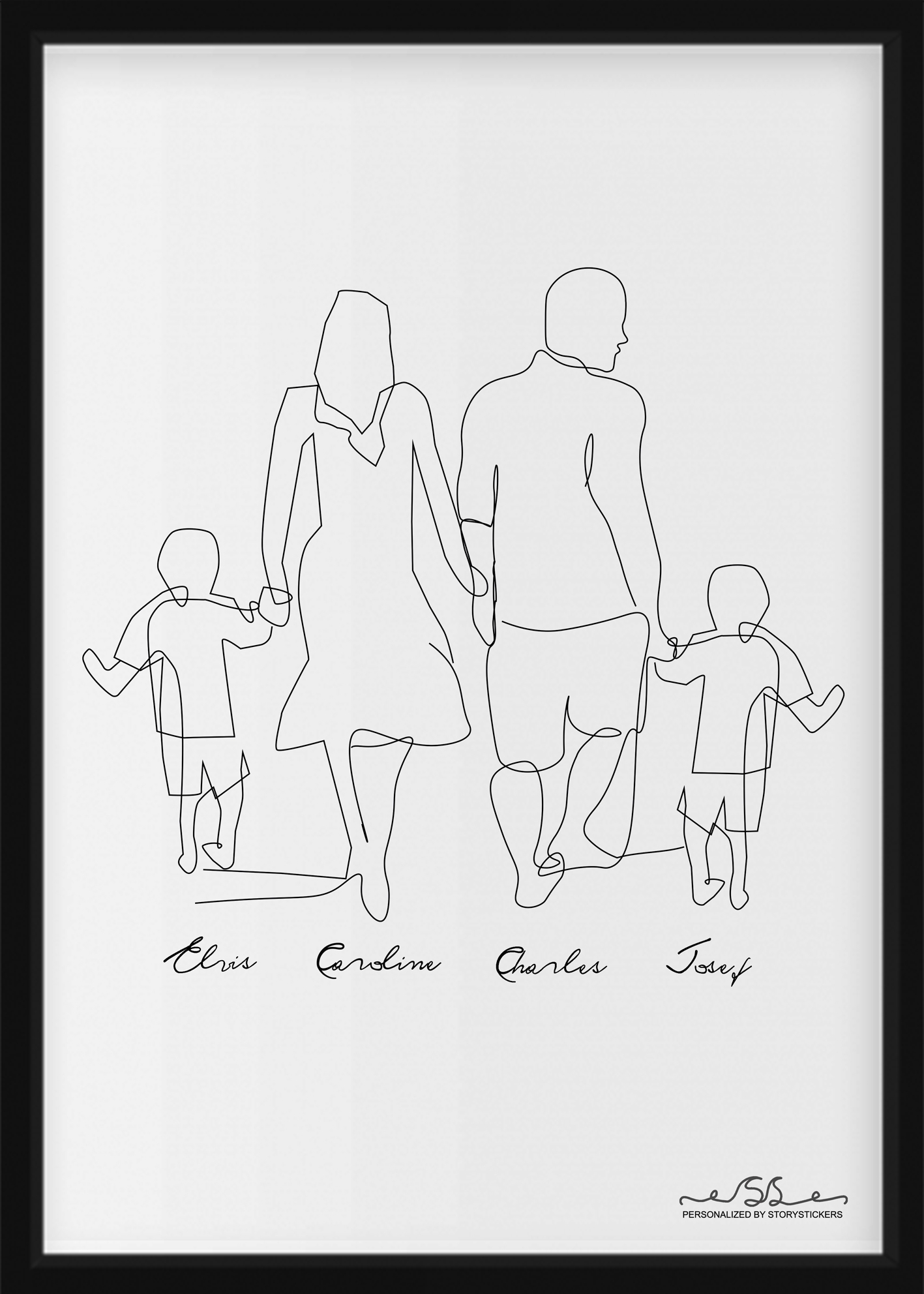 Poster - Familie / Zwei Kinder