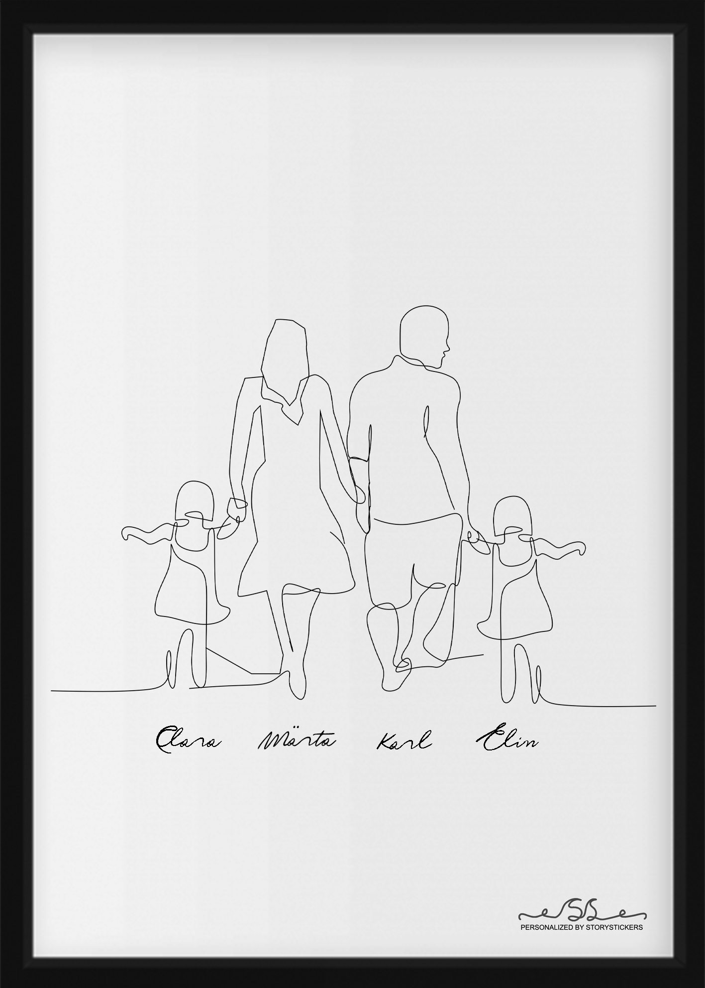 Poster - Familie / Zwei Kinder