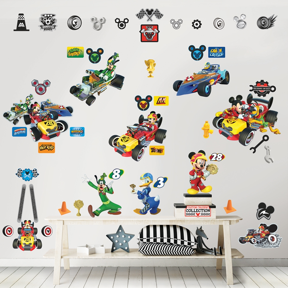 Wallsticker - Mickey Mouse Roadster Racers
