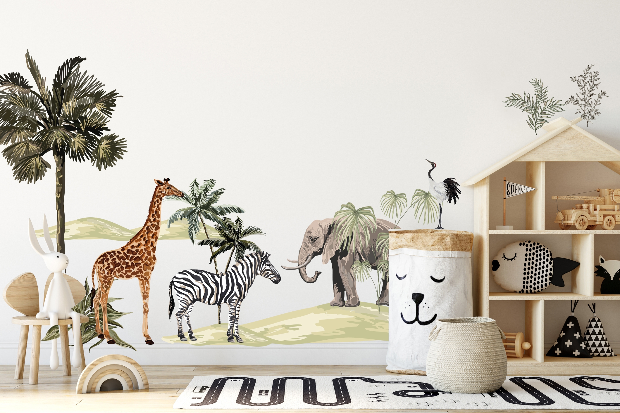 Wandtattoo - Große Safari XL