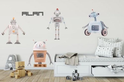 Wandtattoo - Roboter / Klein