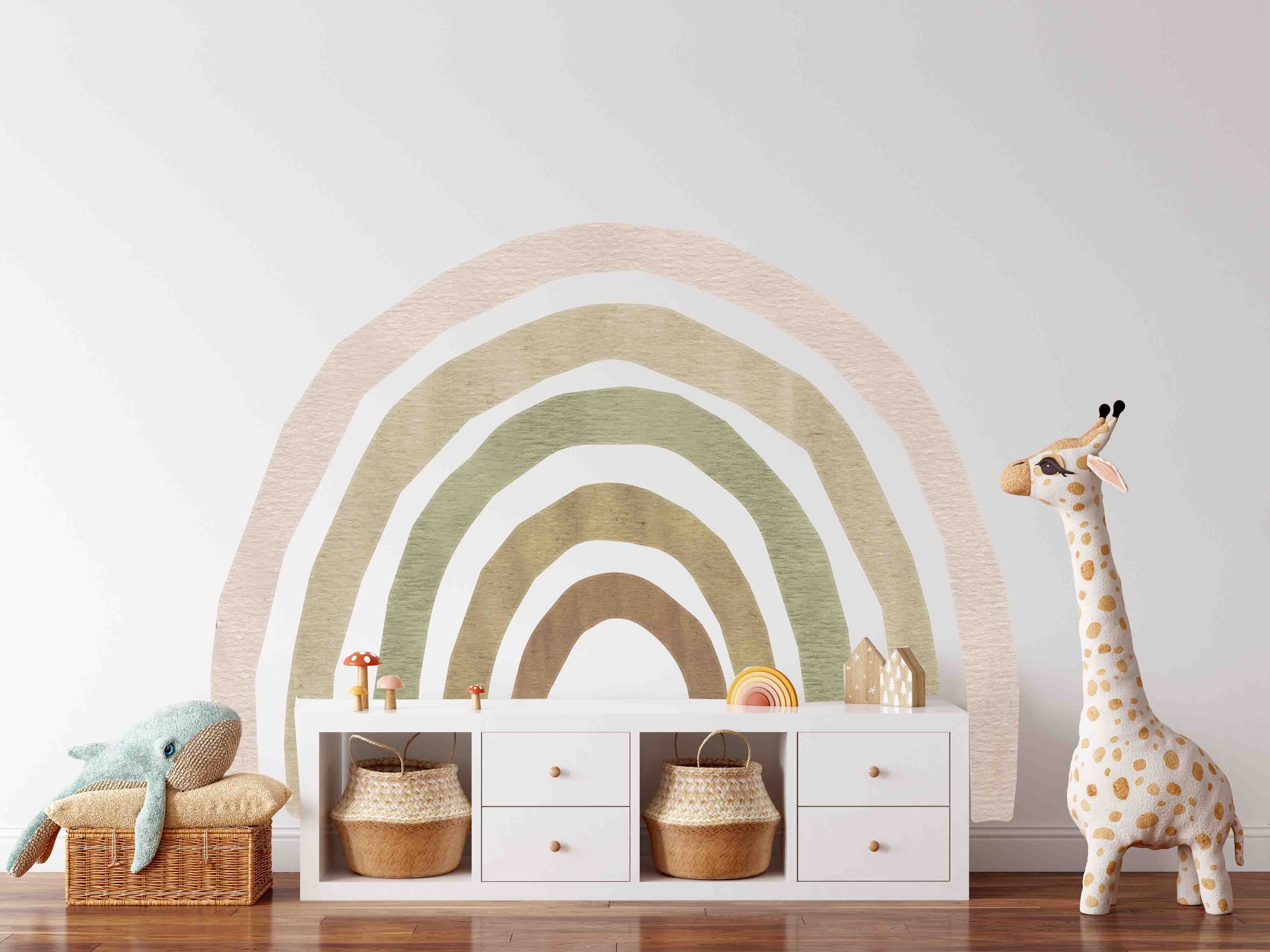 Wandtattoo - Mega-Regenbogen / Grün