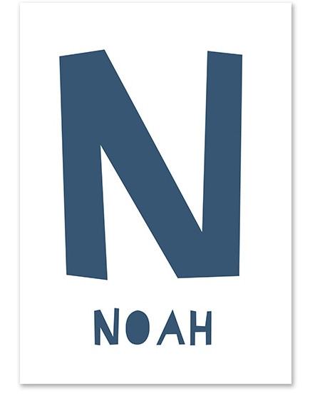 Poster - Personifizieren Sie mit Ihrem Namen