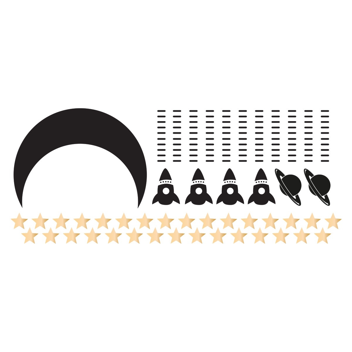 Wandtattoo - Universum-Eroberungs-Set