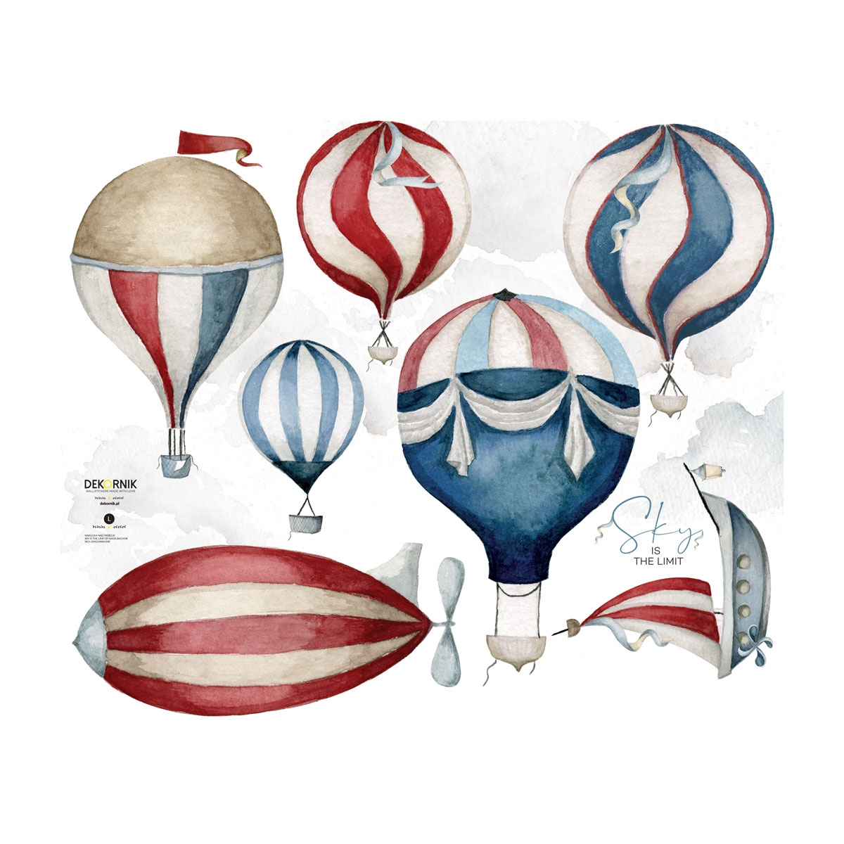 Wandtattoo - Sky is the Limit / Luftballons-Set