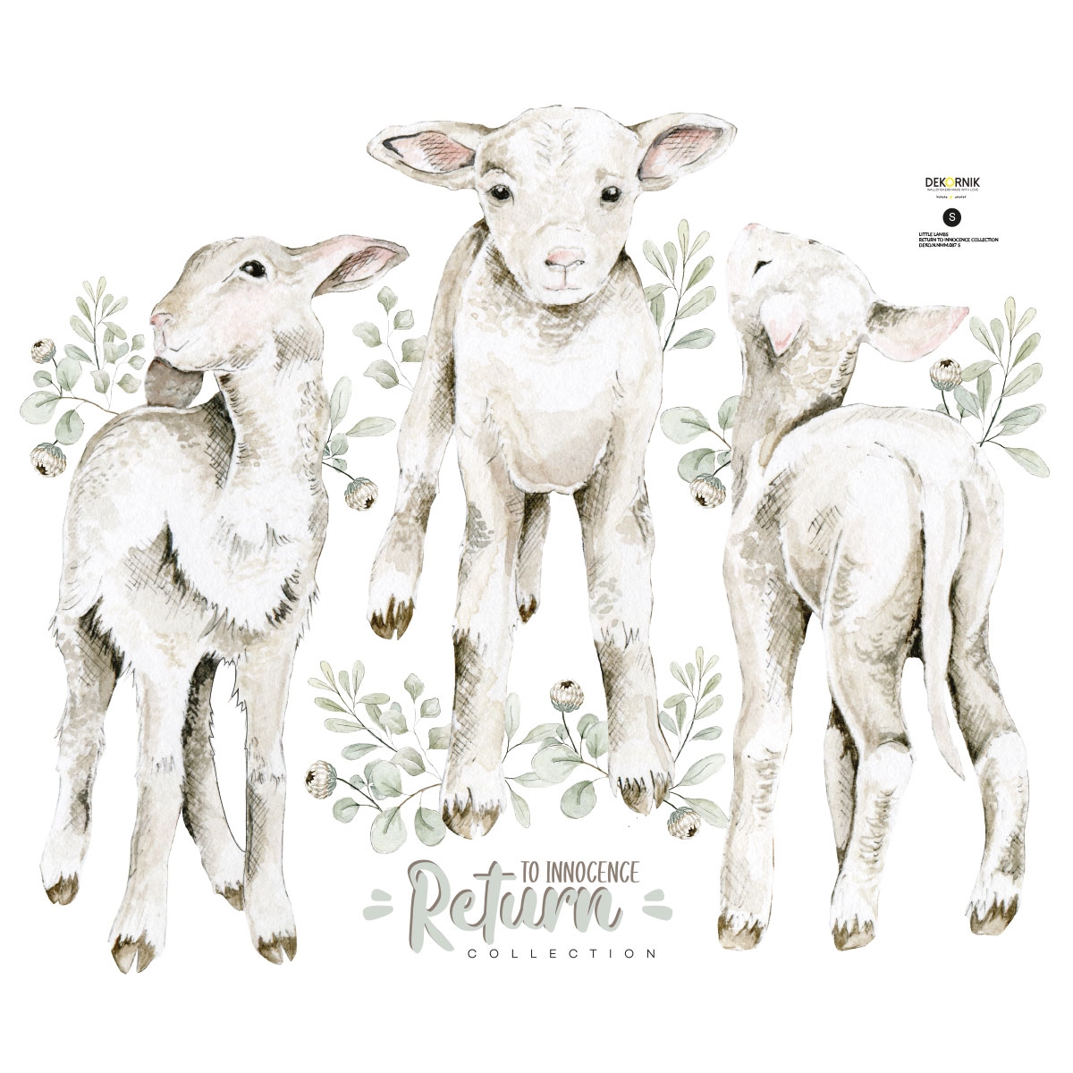 Wandtattoo - Kleine Lämmer