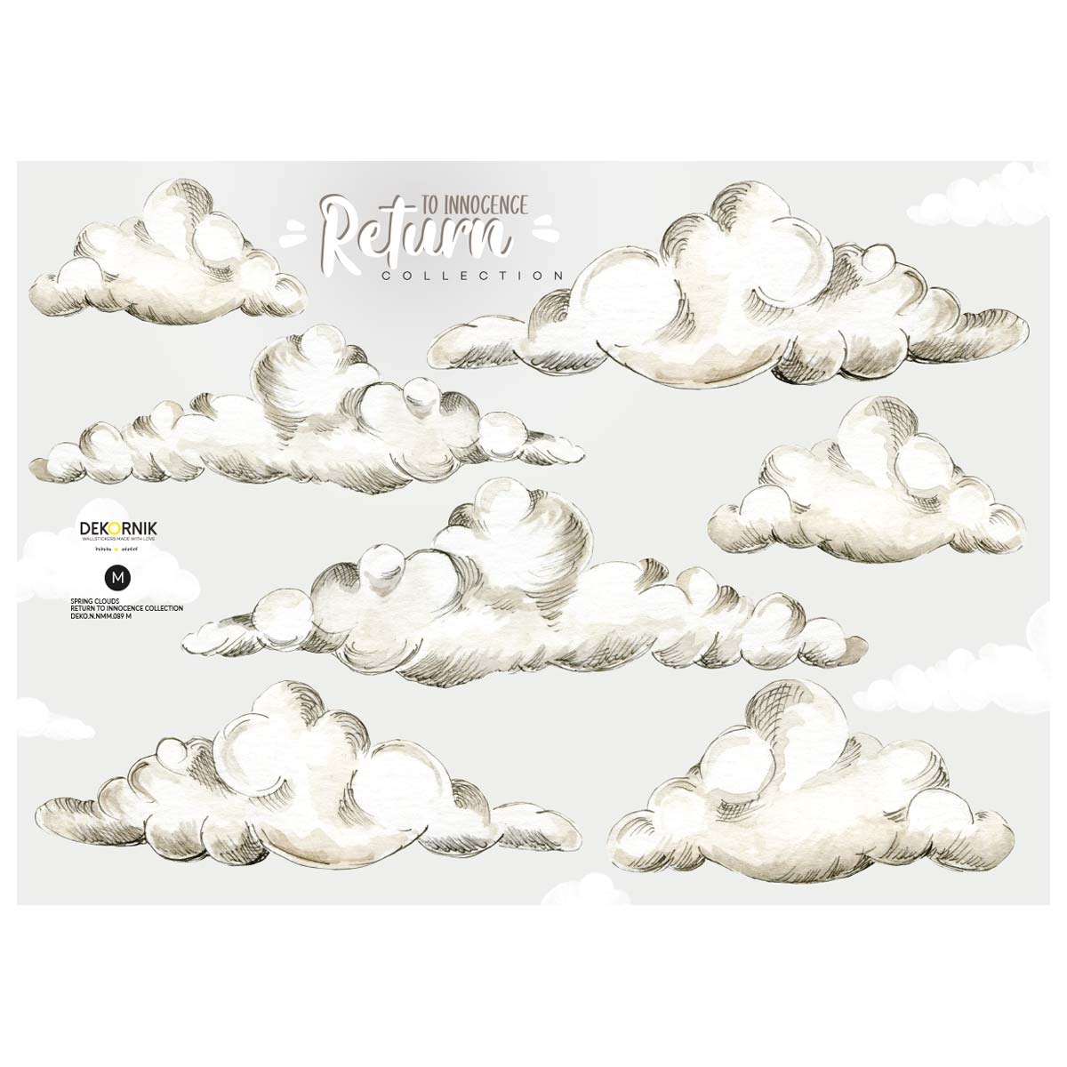 Wandtattoo - Frühlingswolken