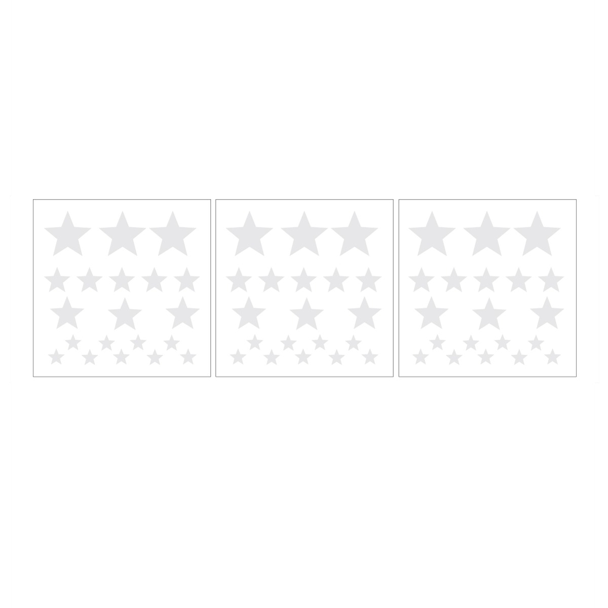 Wandtattoo - Sterne / Hellgrau