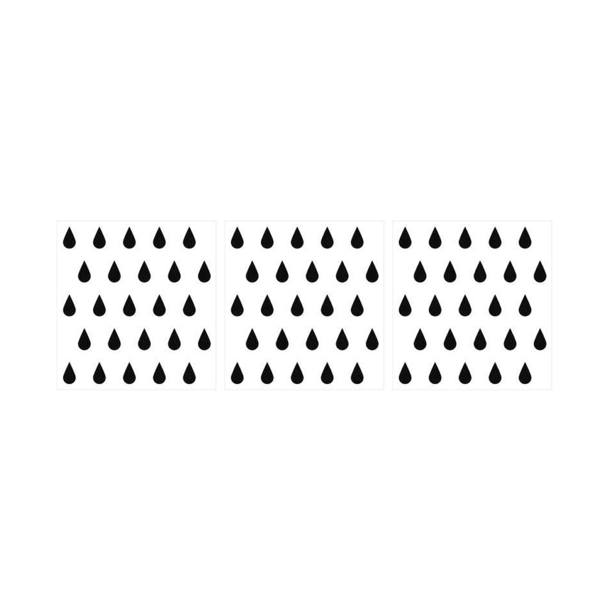 Wandtattoo - Tropfen / Schwarz