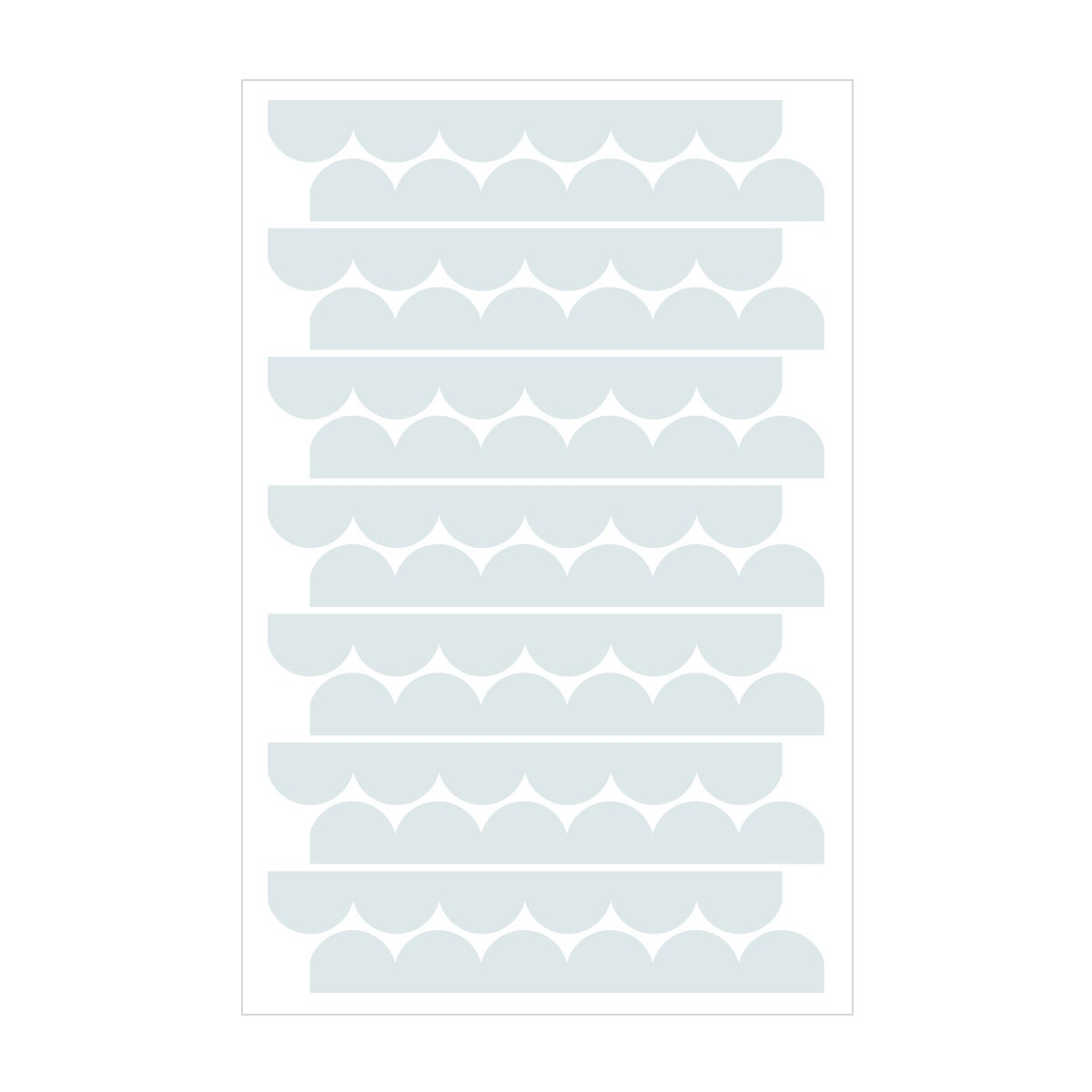 Wandtattoo - Kreise / Babyblau