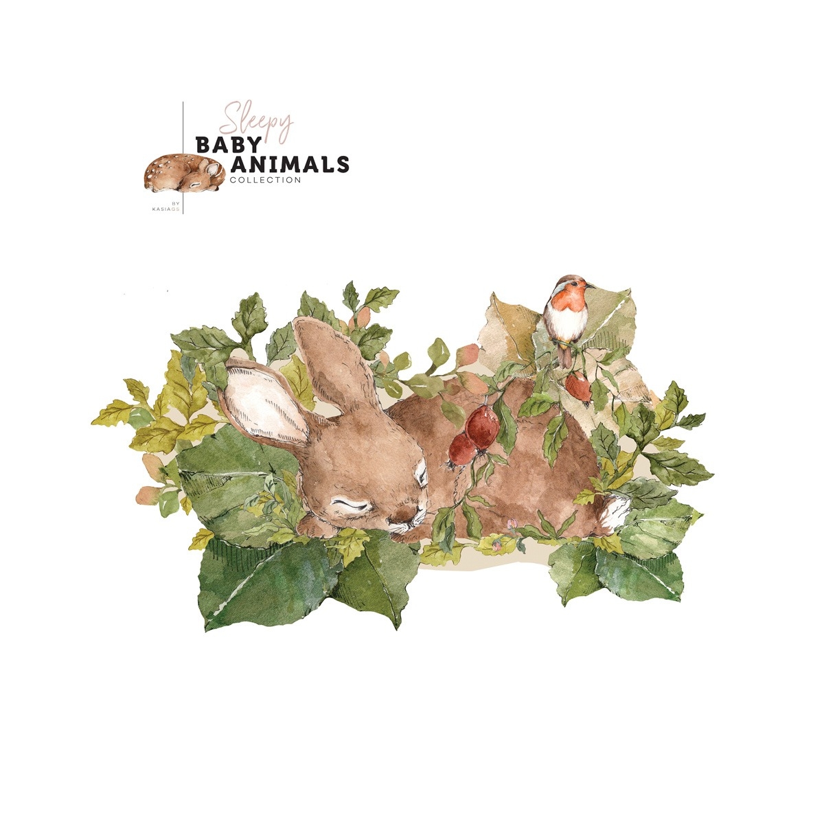 Wandtattoo - Schlaf mein kleines Kaninchen