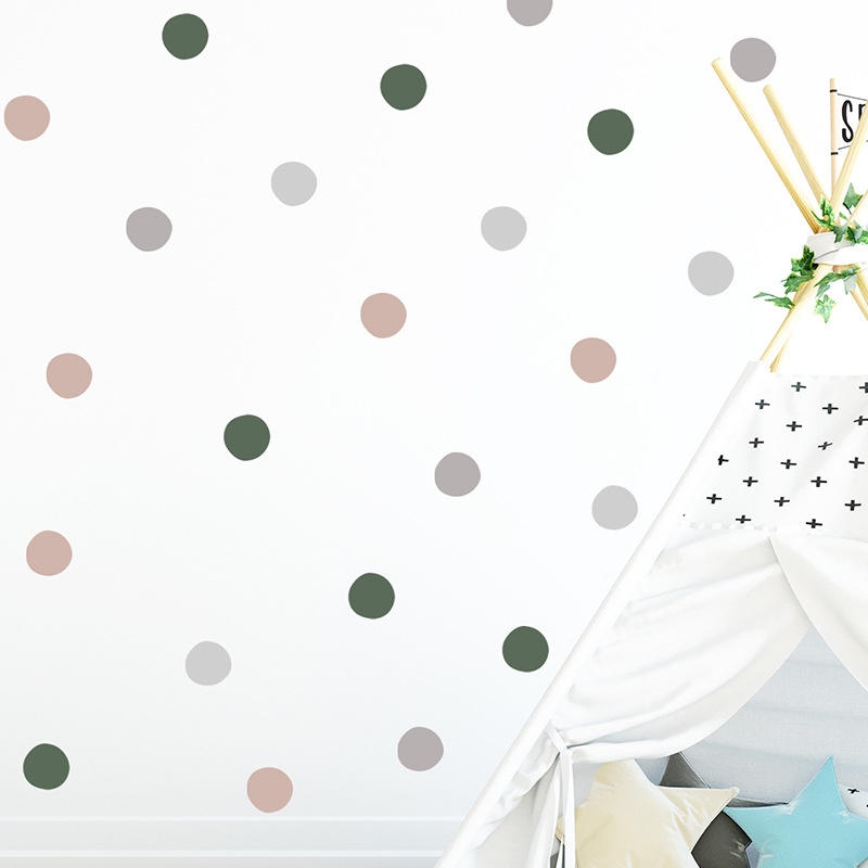 WANDTATTOO - Punkte in schönen Farben
